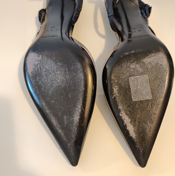 Saint Laurent Edie Slingback Patent Heels - Picture 4 of 5